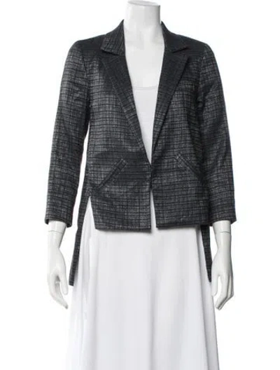 Pre-owned Marissa Webb Patterned Blazer In Blue