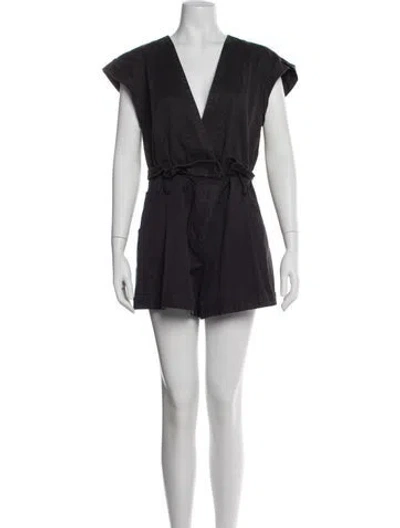 Pre-owned Marissa Webb Plunge Neckline Romper In Purple
