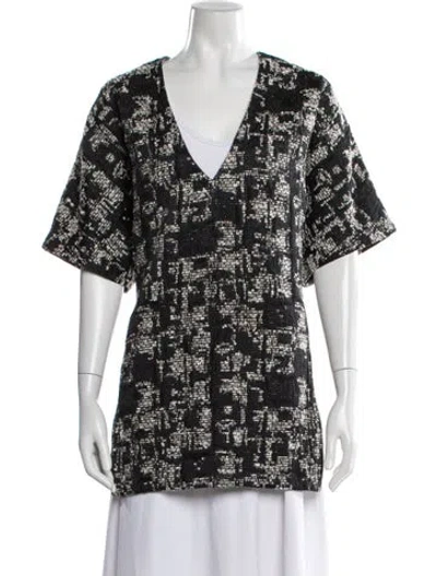 Pre-owned Marissa Webb Printed V-neck Top