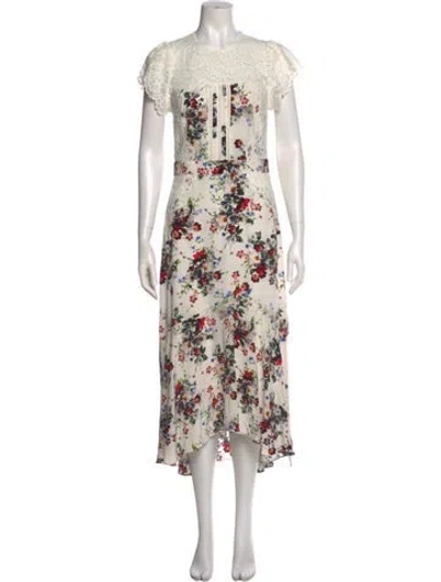 Pre-owned Marissa Webb Silk Long Dress In White