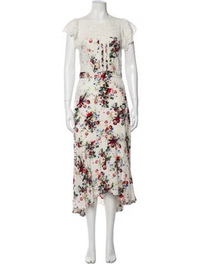 Pre-owned Marissa Webb Silk Long Dress In White