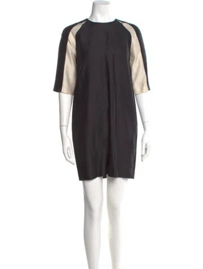 Pre-owned Marissa Webb Silk Mini Dress In Black