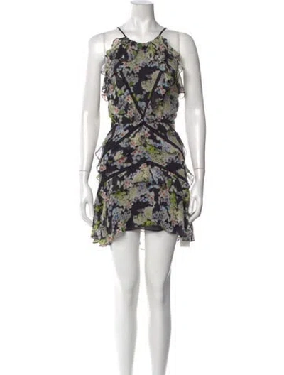 Pre-owned Marissa Webb Silk Mini Dress In Black