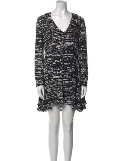 Pre-owned Marissa Webb Silk Mini Dress In Multi