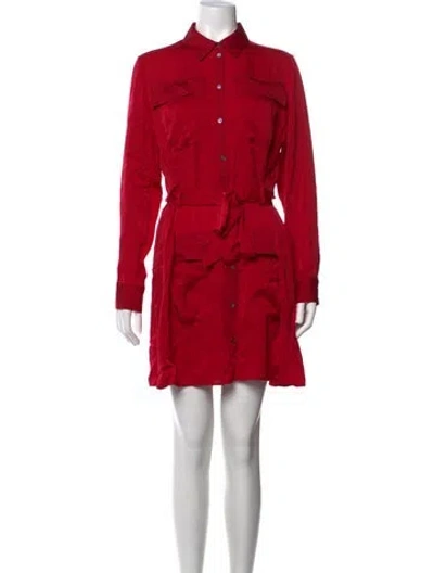 Pre-owned Marissa Webb Silk Mini Dress In Red
