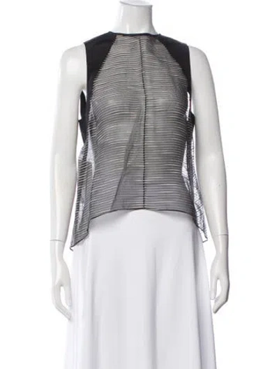 Pre-owned Marissa Webb Silk Striped Top In White
