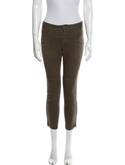 Pre-owned Marissa Webb Skinny Leg Pants In Green