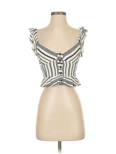 Pre-owned Marissa Webb Sleeveless Top White Sweetheart Neckline Tops