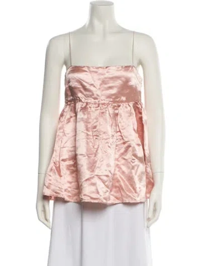 Pre-owned Marissa Webb Square Neckline Sleeveless Top In Pink