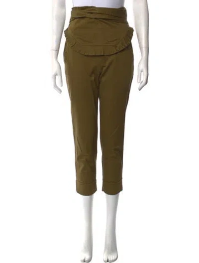 Pre-owned Marissa Webb Straight Leg Pants In Green