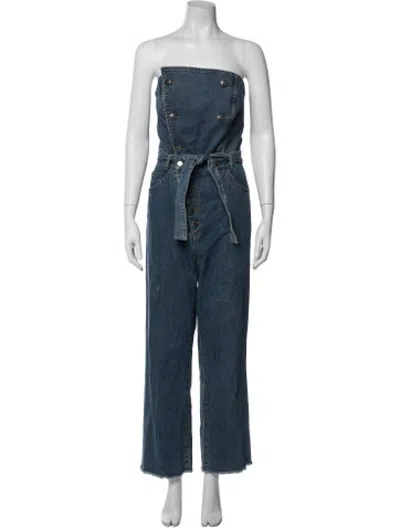 Pre-owned Marissa Webb Strapless Jumpsuit In Blue