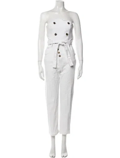 Pre-owned Marissa Webb Strapless Jumpsuit In White