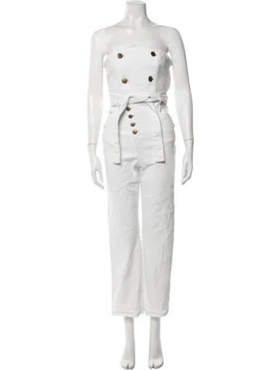 Pre-owned Marissa Webb Strapless Jumpsuit In White