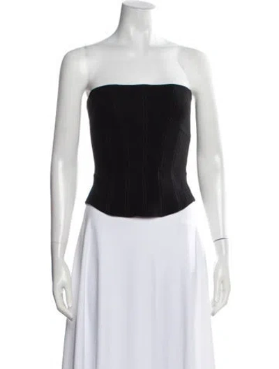 Pre-owned Marissa Webb Strapless Top In Black