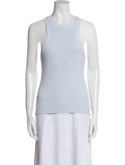 Pre-owned Marissa Webb Striped Crew Neck Top In Blue