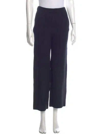 Pre-owned Marissa Webb Striped Wide Leg Pants In Blue