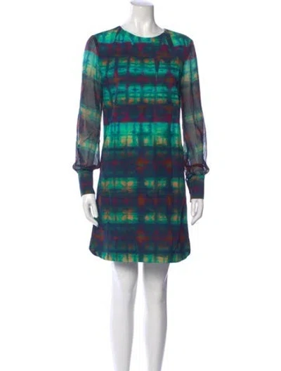 Pre-owned Marissa Webb Tie-dye Print Mini Dress In Multi