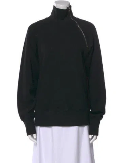 Pre-owned Marissa Webb Turtleneck Long Sleeve Sweatshirt In Black