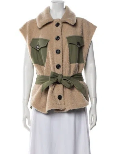 Pre-owned Marissa Webb Vest W/ Tags In Green/neutrals