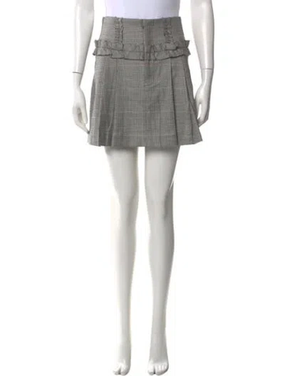 Pre-owned Marissa Webb Virgin Wool Mini Skirt W/ Tags In Black