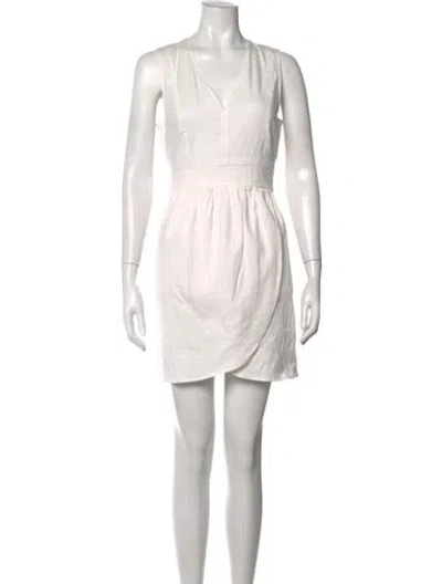 Pre-owned Marissa Webb V-neck Mini Dress In Pink