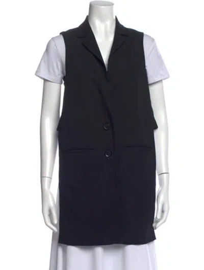Pre-owned Marissa Webb V-neck Sleeveless Top In Blue