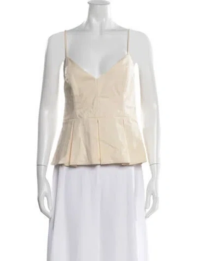 Pre-owned Marissa Webb V-neck Sleeveless Top In Neutral