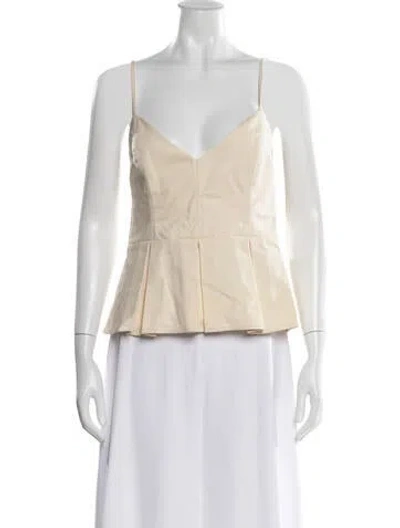 Pre-owned Marissa Webb V-neck Sleeveless Top In Neutrals