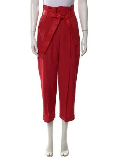 Pre-owned Marissa Webb Wide Leg Pants In Red