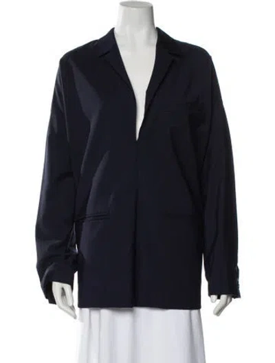 Pre-owned Marissa Webb Wool Long Sleeve Top In Blue