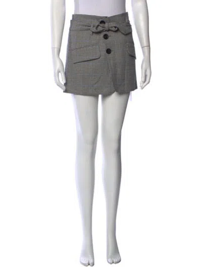 Pre-owned Marissa Webb Wool Mini Skirt In Grey