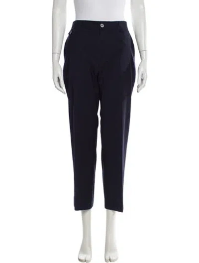 Pre-owned Marissa Webb Wool Straight Leg Pants In Blue