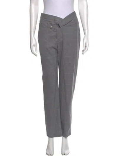 Pre-owned Marissa Webb Wool Straight Leg Pants In Grey