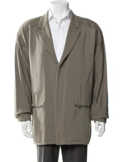 Pre-owned Marithé + François Girbaud 1980's Wool Overcoat In Green