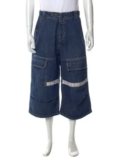 Pre-owned Marithé + François Girbaud 1990's Denim Shorts In Blue