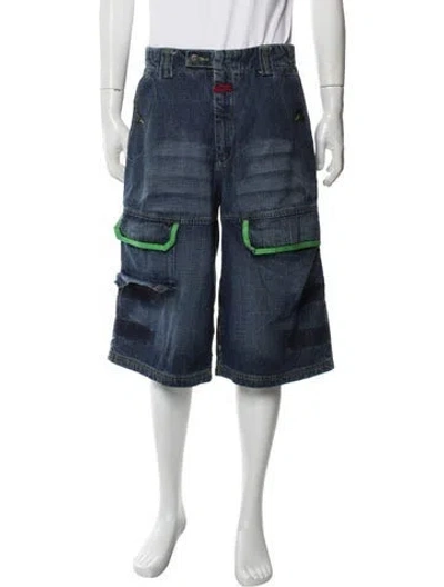 Pre-owned Marithé + François Girbaud 2000's Denim Shorts In Blue