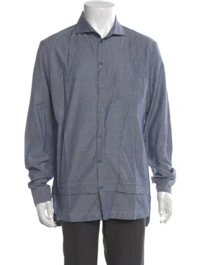 Pre-owned Marithé + François Girbaud Long Sleeve Shirt W/ Tags In Blue