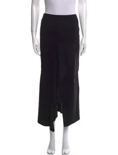 Pre-owned Marithé + François Girbaud Midi Length Skirt In Black