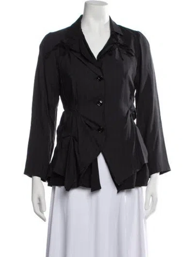 Pre-owned Marithé + François Girbaud Striped Jacket In Black