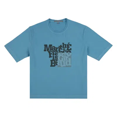 Pre-owned Marithé + François Girbaud T22 Elyptique Tee 'azure' | Blue | Men's Size M