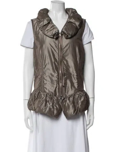 Pre-owned Marithé + François Girbaud Vest In Brown