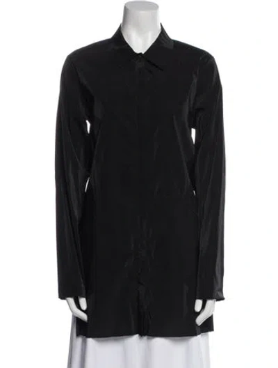 Pre-owned Marithé + François Girbaud Vintage 2000's Button-up Top In Black