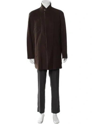 Pre-owned Marithé + François Girbaud Vintage 2000's Overcoat In Brown