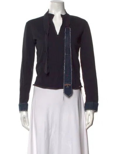 Pre-owned Marithé + François Girbaud Vintage 2000's Top In Blue