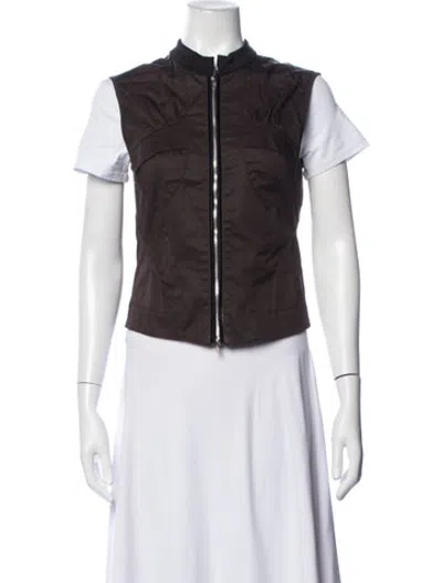Pre-owned Marithé + François Girbaud Vintage 2004 Vest In Brown