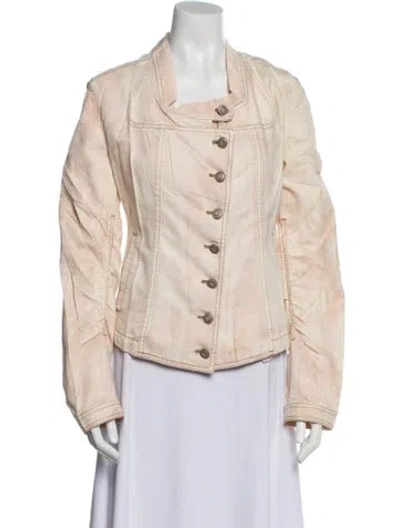 Pre-owned Marithé + François Girbaud Vintage Denim Jacket In Pink