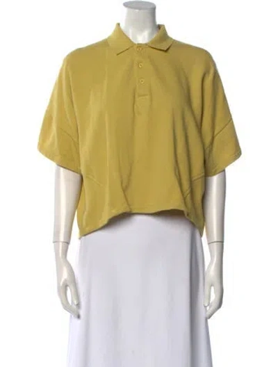 Pre-owned Marithé + François Girbaud Vintage Late 1990's - Early 2000's Crop Top In Yellow
