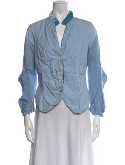 Pre-owned Marithé + François Girbaud Vintage Late 1990's - Early 2000's Top In Blue