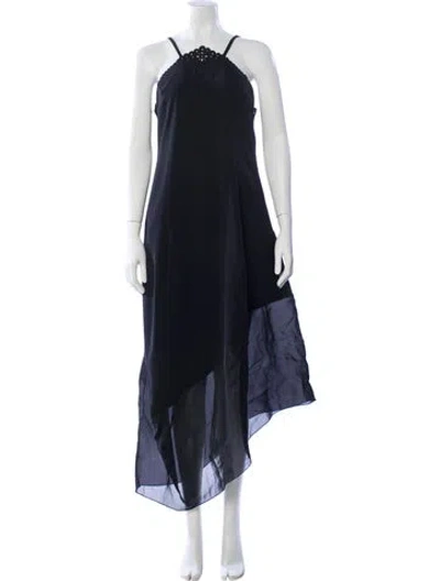 Pre-owned Marithé + François Girbaud Vintage Long Dress In Black