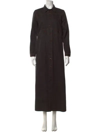 Pre-owned Marithé + François Girbaud Vintage Long Dress In Black
